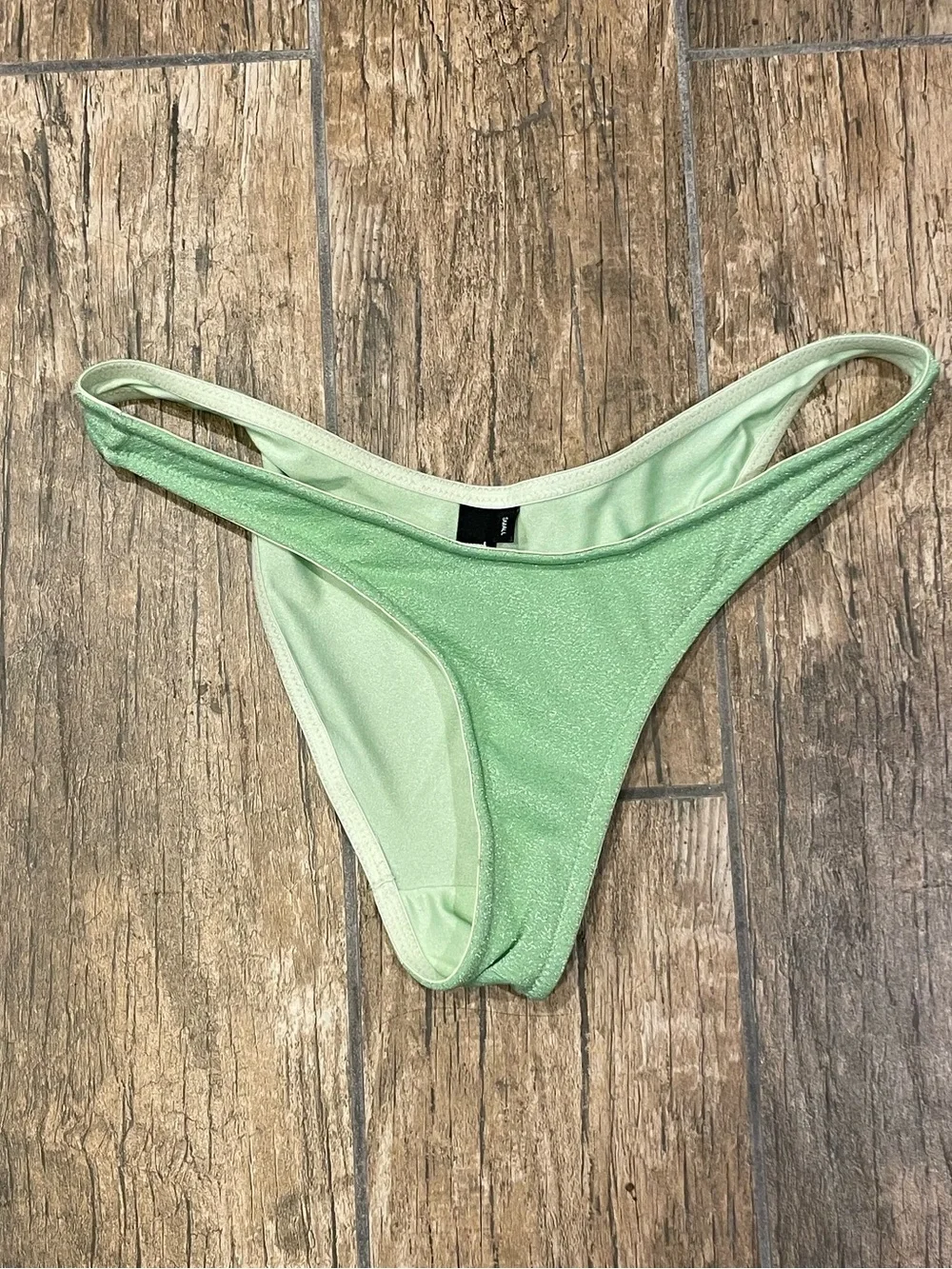 triangl swimwear Lime Green Sparkle Bikini Set